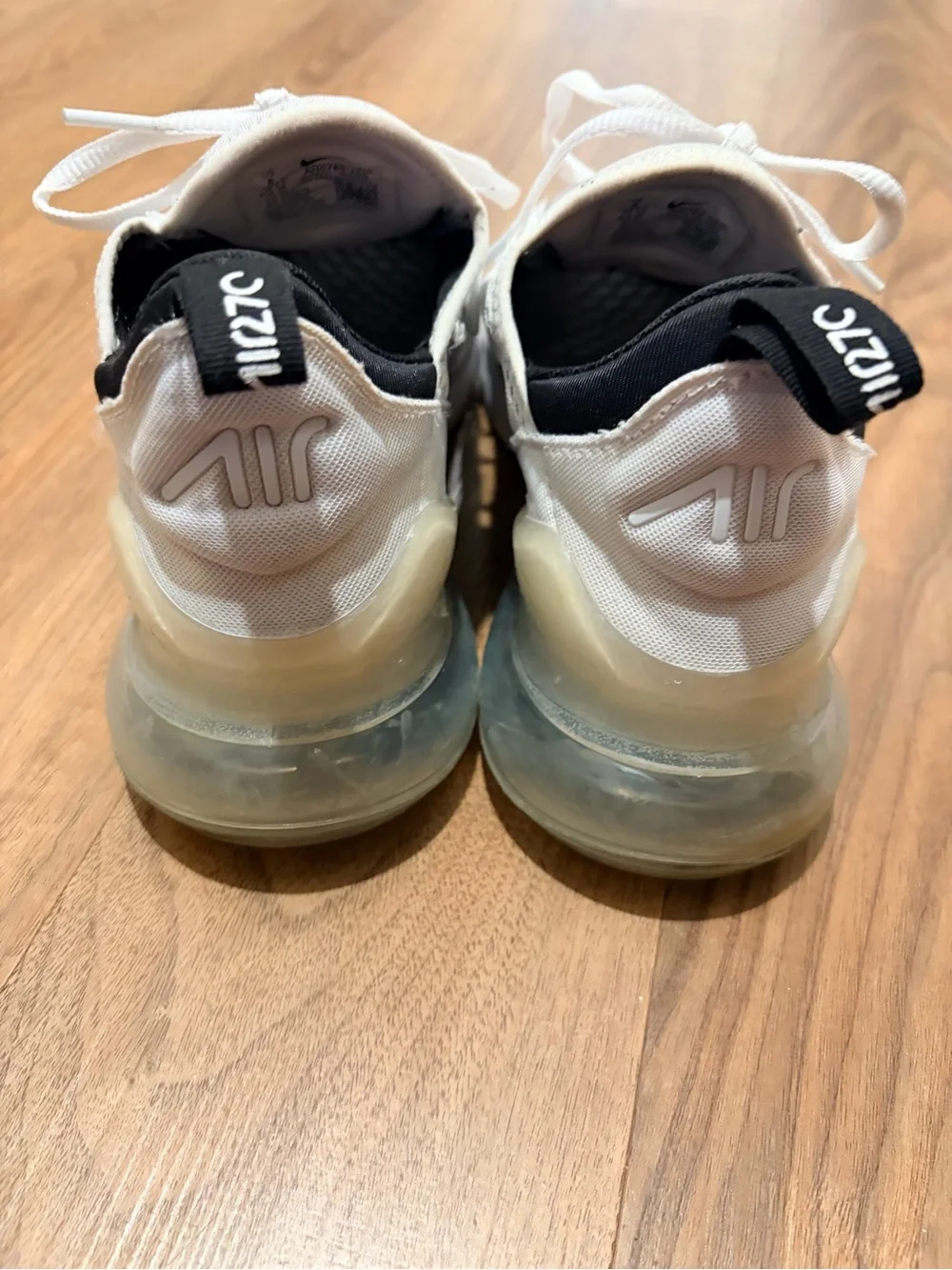 Nike Kids' White and Black Air Max 270 Style Sneakers